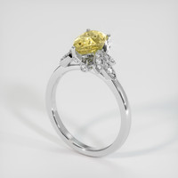 2.22 Ct. Yellow Sapphire Ring, Platinum 950 2