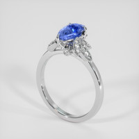 1.60 Ct. Blue Sapphire Ring, Platinum 950 2