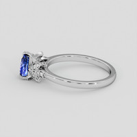 1.00 Ct. Blue Sapphire Ring, Platinum 950 4