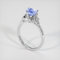 1.63 Ct. Blue Sapphire Ring, Platinum 950 2