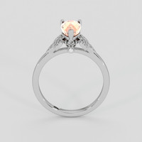 1.00 Ct. Padparadscha Sapphire Ring, Platinum 950 3