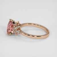 1.74 Ct. Padparadscha Sapphire Ring, 14K Rose Gold 4