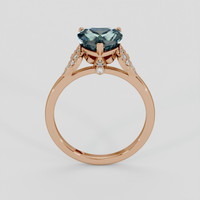 3.34 Ct. Bi Color / Parti Sapphire Ring, 14K Rose Gold 3