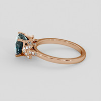 3.34 Ct. Bi Color / Parti Sapphire Ring, 14K Rose Gold 4