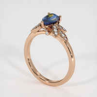 1.07 Ct. Bi Color Sapphire Ring, 14K Rose Gold 2