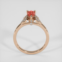 1.03 Ct. Padparadscha Sapphire Ring, 14K Rose Gold 3