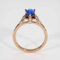 1.44 Ct. Blue Sapphire Ring, 18K Rose Gold 3