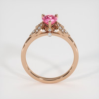 1.08 Ct. Padparadscha Sapphire Ring, 18K Rose Gold 3
