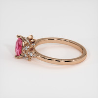 1.08 Ct. Padparadscha Sapphire Ring, 18K Rose Gold 4