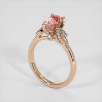 1.74 Ct. Padparadscha Sapphire Ring, 18K Rose Gold 2