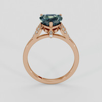 3.34 Ct. Bi Color / Parti Sapphire Ring, 18K Rose Gold 3