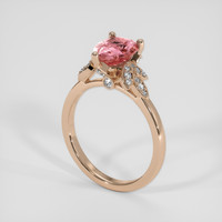 2.03 Ct. Padparadscha Sapphire Ring, 18K Rose Gold 2