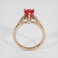 2.21 Ct. Padparadscha Sapphire Ring, 18K Rose Gold 3