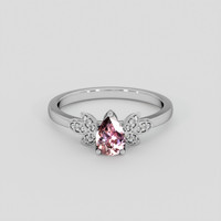 0.53 Ct. Pink Sapphire Ring, Silver 1