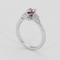 0.53 Ct. Pink Sapphire Ring, Silver 2