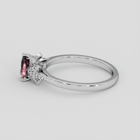0.53 Ct. Pink Sapphire Ring, Silver 4