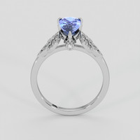 1.42 Ct. Blue Sapphire Ring, 10K White Gold 3