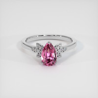 1.24 Ct. Pink Spinel Ring, 14K White Gold 1
