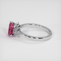 1.24 Ct. Pink Spinel Ring, 14K White Gold 4