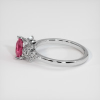 1.08 Ct. Padparadscha Sapphire Ring, 14K White Gold 4