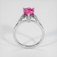 2.07 Ct. Pink Sapphire Ring, 14K White Gold 3