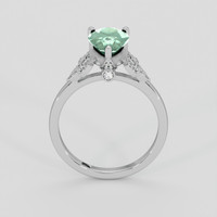 1.92 Ct. Bluish Green Sapphire Ring, 14K White Gold 3