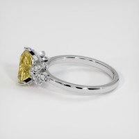 2.22 Ct. Yellow Sapphire Ring, 18K White Gold 4
