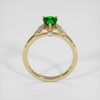 1.30 Ct. Green Tsavorite Garnet Ring, 14K Yellow Gold 3
