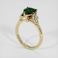 1.99 Ct. Bluish Green Sapphire Ring, 14K Yellow Gold 2