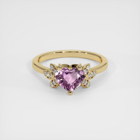 1.03 Ct. Sapphire Ring, 14K Yellow Gold 1
