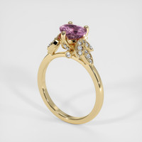 1.03 Ct. Sapphire Ring, 14K Yellow Gold 2