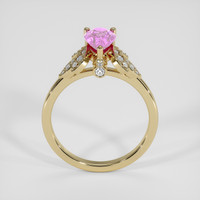 1.06 Ct. Pinkish Purple Sapphire Ring, 14K Yellow Gold 3