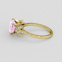 3.13 Ct. Pink Sapphire Ring, 14K Yellow Gold 4