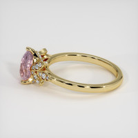 1.59 Ct. Padparadscha Sapphire Ring, 14K Yellow Gold 4