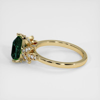 3.08 Ct. Green Sapphire Ring, 14K Yellow Gold 4