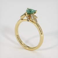 0.68 Ct. Gemstone Ring, 18K Yellow Gold 2