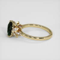 1.99 Ct. Bluish Green Sapphire Ring, 18K Yellow Gold 4