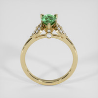1.03 Ct. Yellowish Green Sapphire Ring, 18K Yellow Gold 3