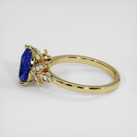2.53 Ct. Blue Sapphire Ring, 18K Yellow Gold 4