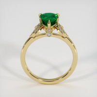 0.68 Ct. Emerald Ring, 18K Yellow Gold 3