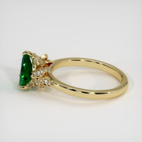 0.68 Ct. Emerald Ring, 18K Yellow Gold 4