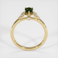 0.77 Ct. Green Sapphire Ring, 18K Yellow Gold 3