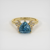 2.12 Ct. Sapphire Ring, 18K Yellow Gold 1
