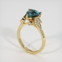2.12 Ct. Sapphire Ring, 18K Yellow Gold 2