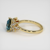 2.12 Ct. Sapphire Ring, 18K Yellow Gold 4