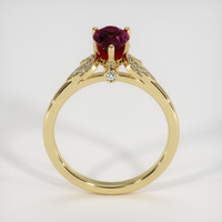 1.31 Ct. Pinkish Purple Sapphire Ring, 18K Yellow Gold 3