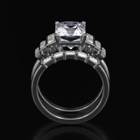 3.18 Ct. Gemstone Ring, Platinum 950 3