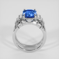 4.06 Ct. Blue Sapphire Ring, Platinum 950 3