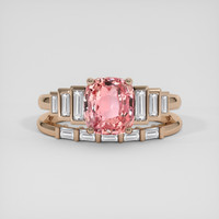 2.02 Ct. Padparadscha Sapphire Ring, 14K Rose Gold 1