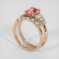 2.02 Ct. Padparadscha Sapphire Ring, 18K Rose Gold 2